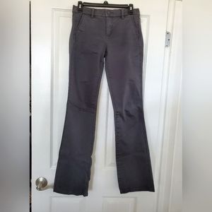 Tory Burch - Classic Cotton/Spandex Pant, Grey, Size 26